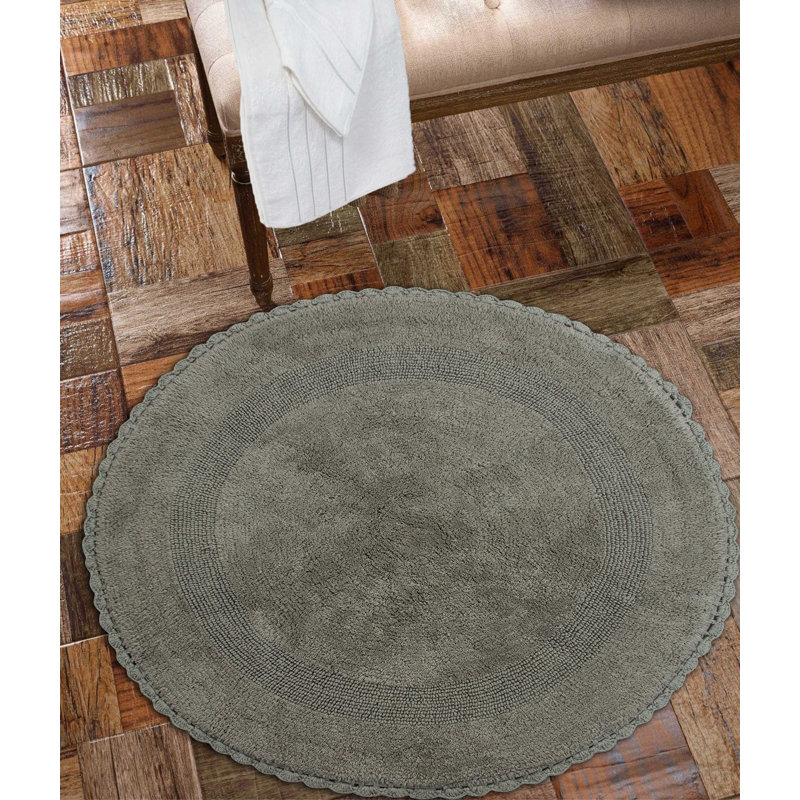 Tapis pour salle de bain réversible 100% coton Jarris, Gris