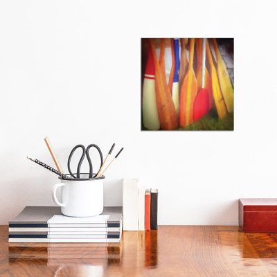 Boat Oars by Graffi*Tee Studios - Wrapped Canvas Print