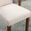 Chaise parsons capitonnée en lin rembourré-1032295278