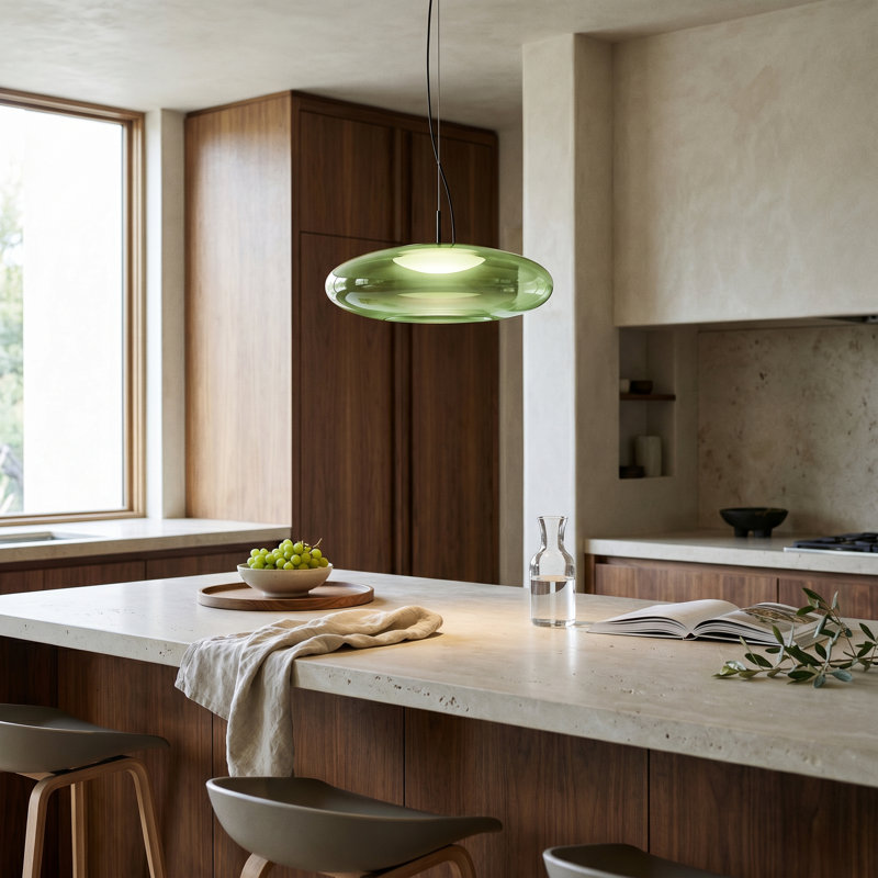 Plat 1 - Light LED Pendant, Green