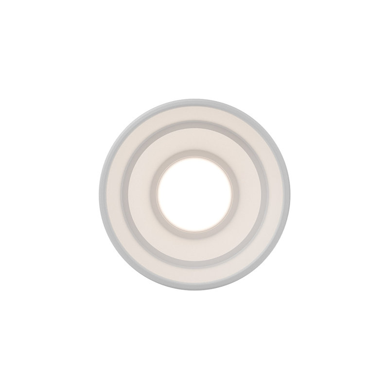 Downtown Round Dimmable LED Outdoor Flush Mount With Built In Color Temperature Switch from 3000K/3500K/4000K, 3000, White