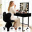 Fauteuil de coiffeuse avec dossier papillon-1258019678