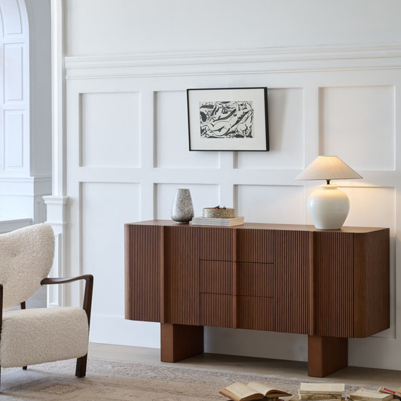 Retro Lined Sideboard