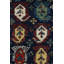 Seychour Wool Oriental Area Rug in Green/Red