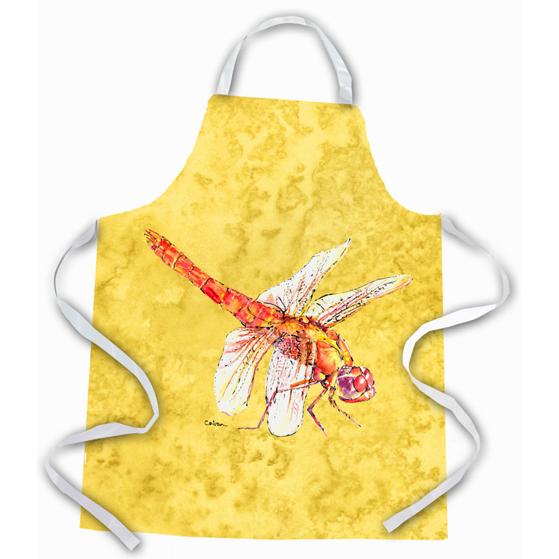 No Pattern Bib Apron, Yellow