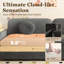 Canapé-lit multifonctionnel rembourré en tissu 81,1 po-1691196246-1691196247