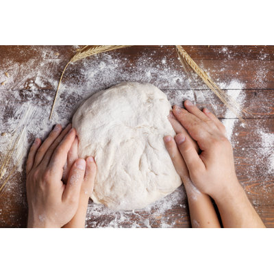 Dough With Flour by Julia_Sudnitskaya - Wrapped Canvas Print