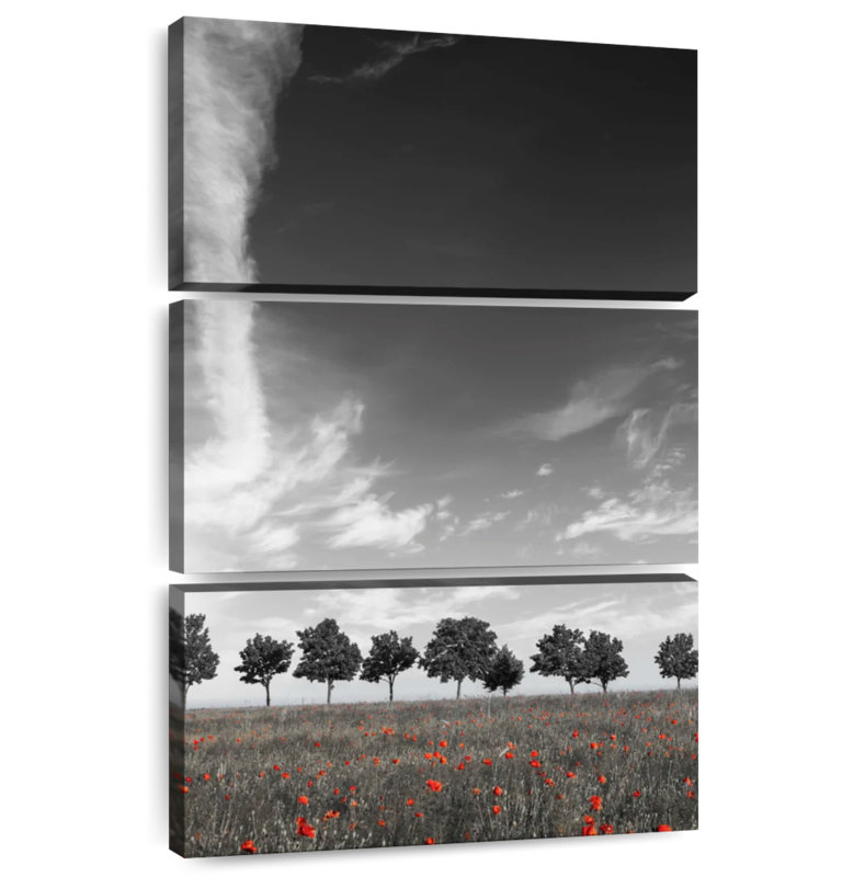 Poppy Alley, 38" H x 24" W