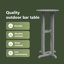 Round Outdoor Standing Height Table-867383908