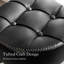 Tabouret de coiffeuse réglable, fauteuil de coiffeuse pivotant à 360 ° pour la salle de maquillage, tabouret noir pour la coiffeuse, petits tabourets de coiffeuse en similicuir pour la salle de bain, le salon