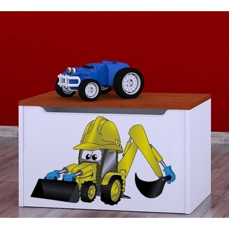 Sison Jasna Pear Excavator Toy Box, Mahogany