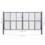 Koussa 250cm H x 415cm W Grey Metal Gate