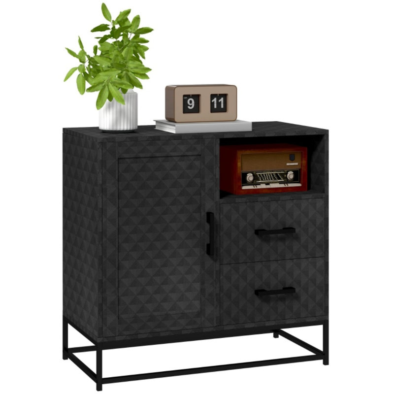 80cm Sideboard, Black