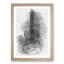 Neon Electric Guitar in Abstract - Framed Print-55727893-55727897