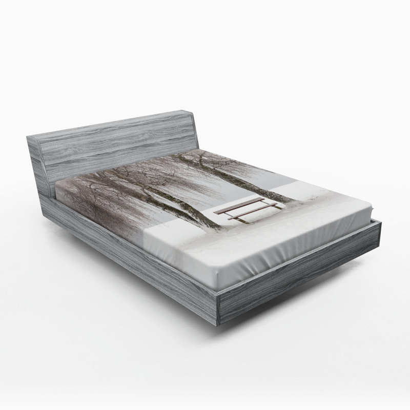 Microfiber Patterned Fitted Sheet, Full/Double Fitted Sheet
