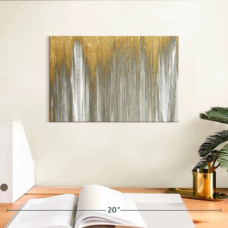 Chutes d'or, 8" H x 12" W