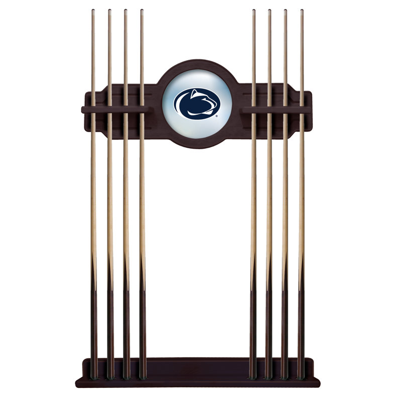 Holland Bar Stool Wood Pool Cue Rack, English Tudor, Penn State Nittany Lions