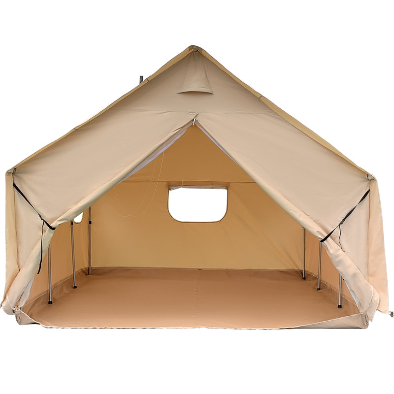 Tente murale en toile 14 x 16 pi avec cadre, ignifuge pour 12 personnes, 10 personnes, H 118 po x l 145,7 po x P 169 po