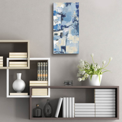  'Old Port 3 Navy' by Silvia Vassileva Acrylic Glass Wall Art, 12" x 24"