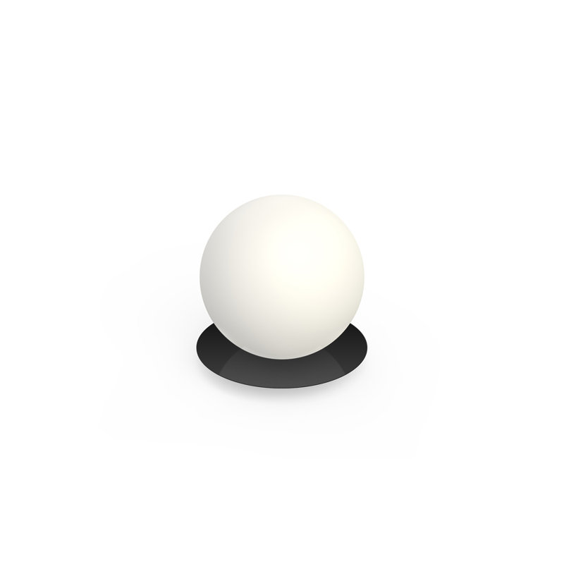 Bola Sphere Globe Table Lamp, 8.75"  H x 9.5" W x 9.5" D, Black