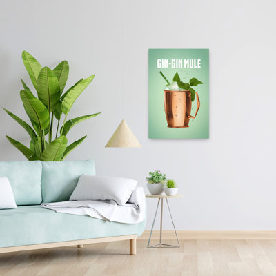 Art mural contemporain rafraîchissant «Mule gin»