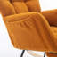 Chaise berçante en tissu avec repose-pieds Teddy-1243860952