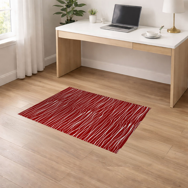 Tapis de bureau léger Legions, L 36 po x P 24 po, Rouge canneberge