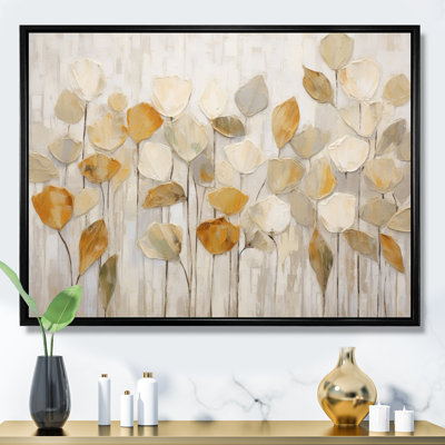 «Beige Botanical Impressions II - Abstract Botanicals», art mural