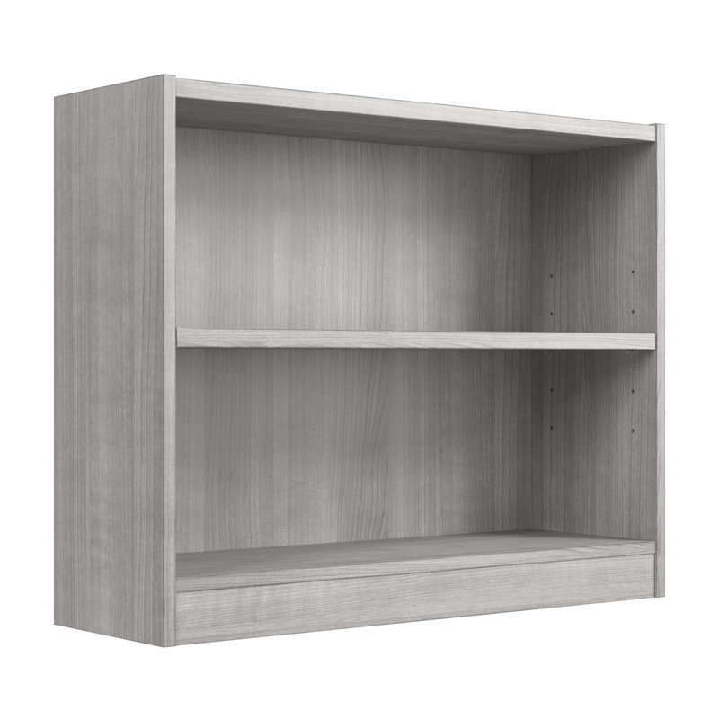 Petite bibliothèque à 2 tablettes Paulica, pour le rangement et la présentation dans le bureau personnel ou le salon