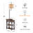 Ermadean 59" End Table Floor Lamp with Hidden USB & Type-C & AC Outlets-1876115479