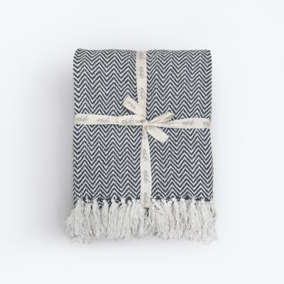 Audley Chevron Herringbone Throw Blanket