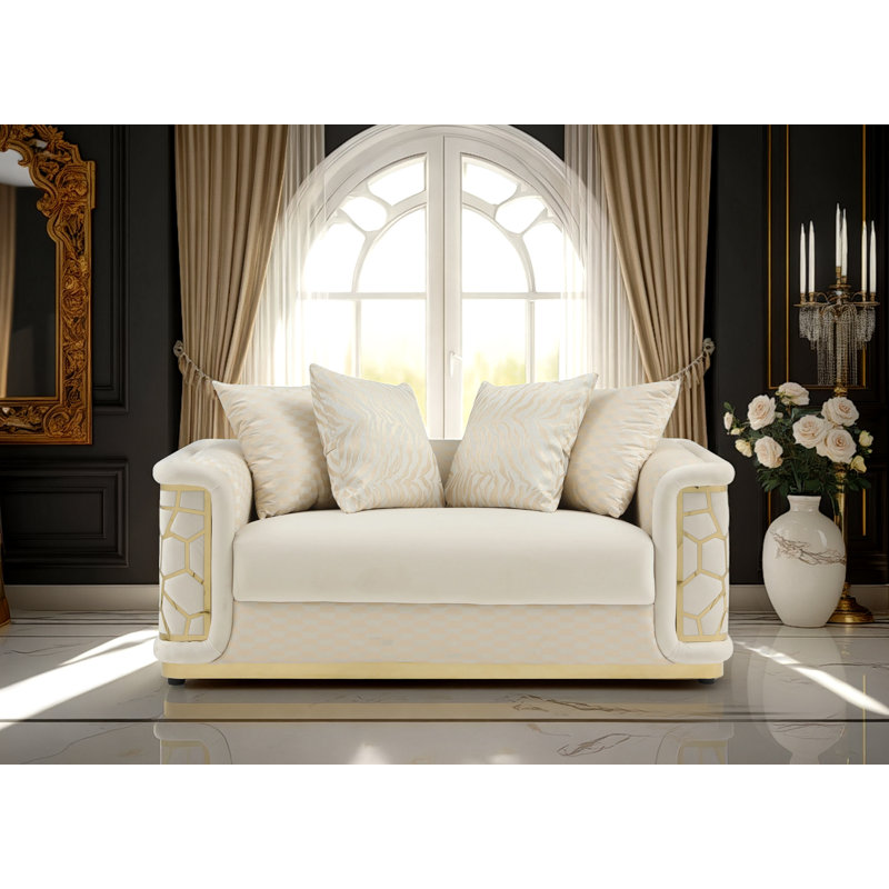 Bedale Loveseat, Ivory