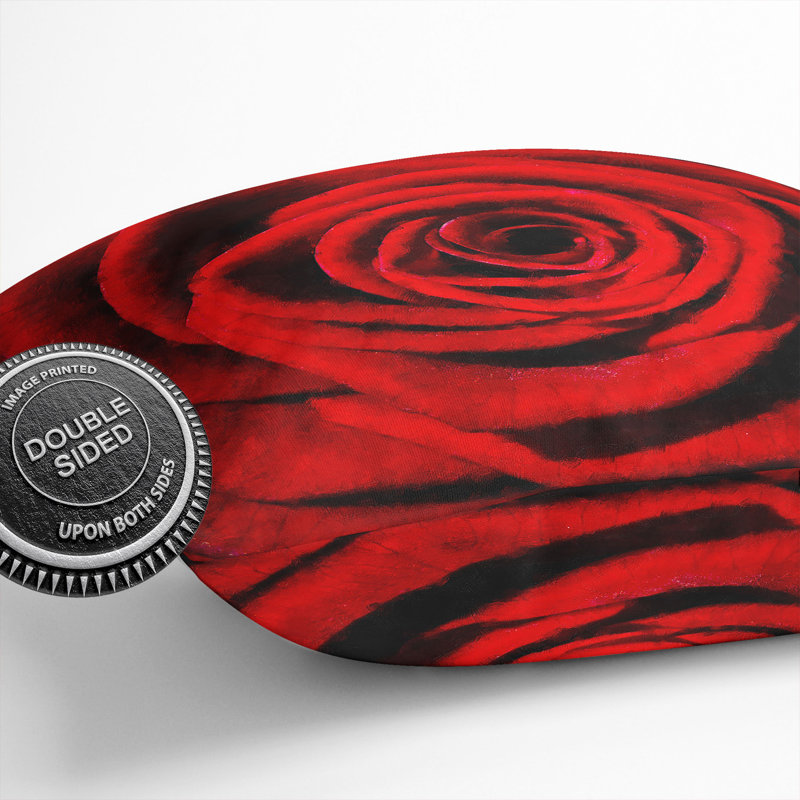 Rose Flower Vol.5 Scatter Cushion Pillow, 40cm H x 40cm W x 15cm D