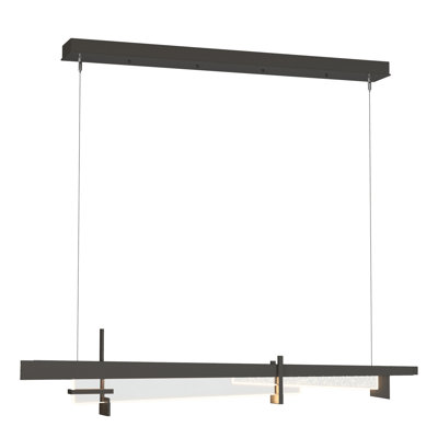 Luminaire suspendu rectangulaire à 1 lumière pour îlot de cuisine Tenon