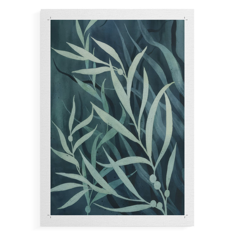 Deep Blue Forest II - Impression sur toile seulement - SANS CADRE, H 36 po x l 24 po