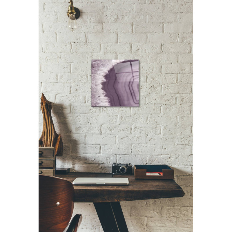 «Agate Geode I PLUM» par Wild Apple Portfolio, art mural en verre acrylique