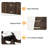 Brooklen Solid Wood Tabletop Wine Bottle & Glass Rack in Brown