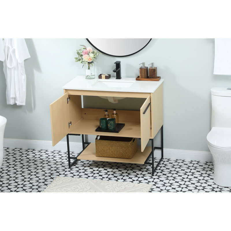 Ensemble de meuble-lavabo simple 36 po Rozell, Érable