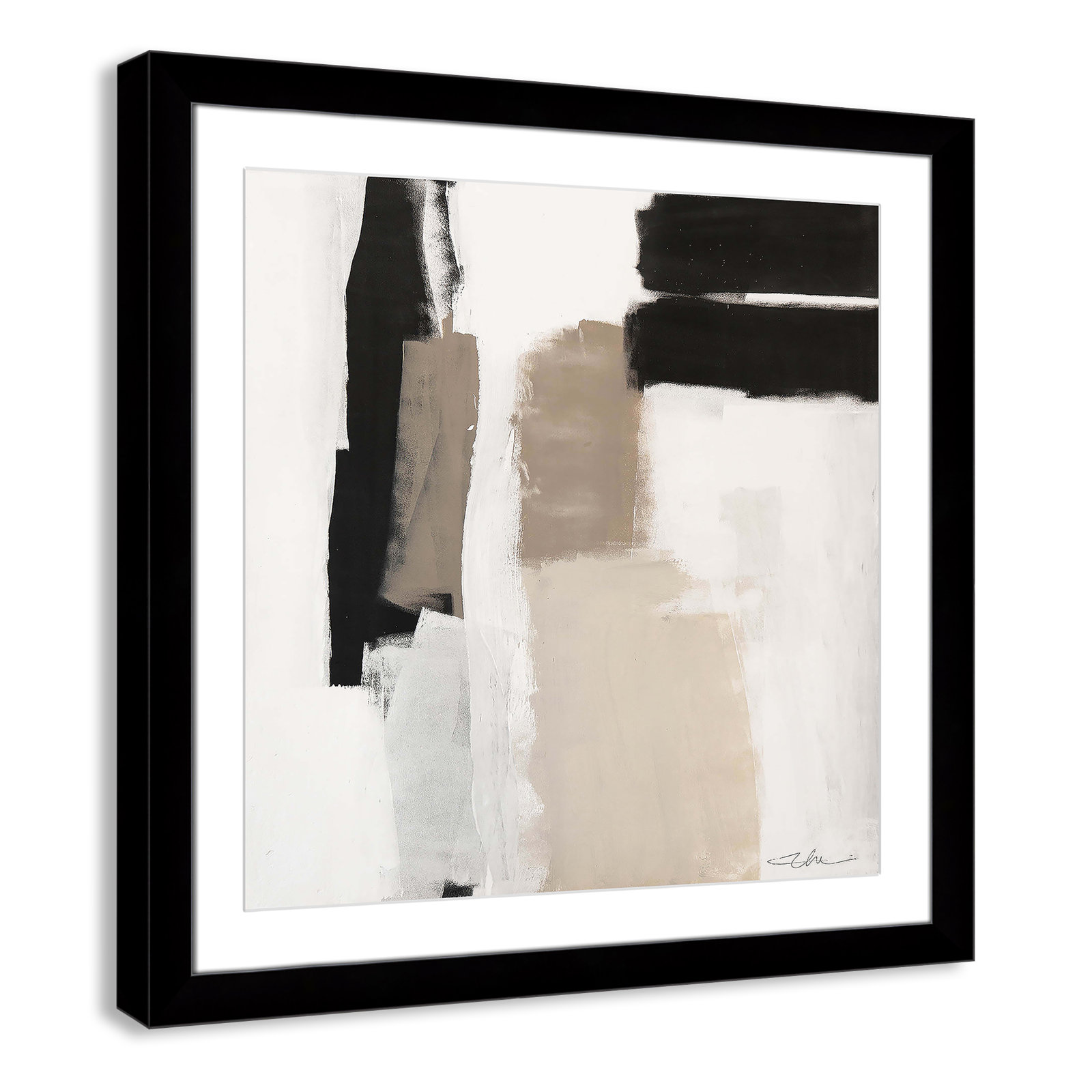 Earth Scapes II Print, 29" H x 29" W x 1.25" D, Black Cube Framed