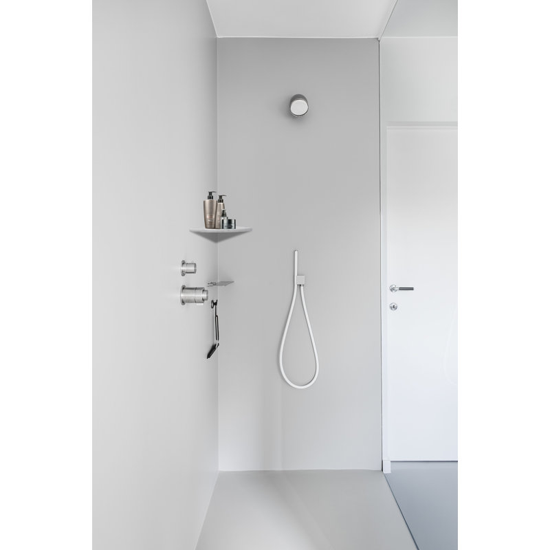 Corner Stone Floating Shelf, Carrara White