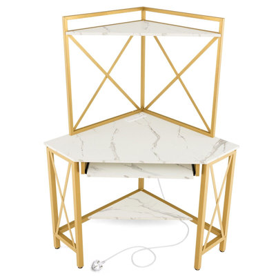 Aleese Iron Writing Desk