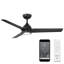 54" Mocha 3 - Blade Outdoor/Indoor Smart Propeller Ceiling Fan with Remote Control Included, Works With Google Assistant, Amazon Alexa, Samsung Smart Things-48461472-48461471