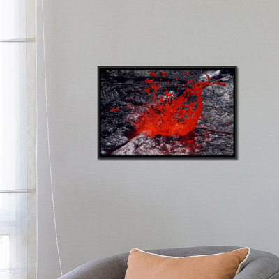 « erta ale fontaineing lave lake, dépression danakil, éthiopie ii » par martin rietze, reproduction d’impression sur toile tendue
