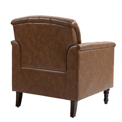 Enoks Tufted Leather Armchair