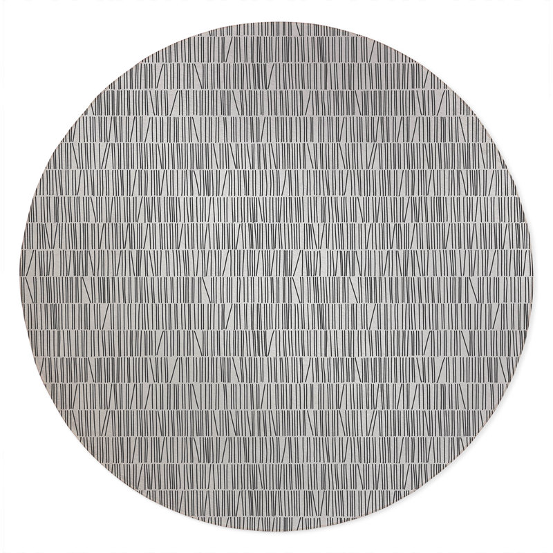 Bookcase Non-Slip Outdoor Rug, Round 5'