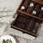 8 Slot Wooden Watch Lockable Box Rustic