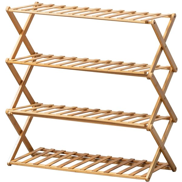 Rebrilliant 12 Pair Stackable Shoe Rack