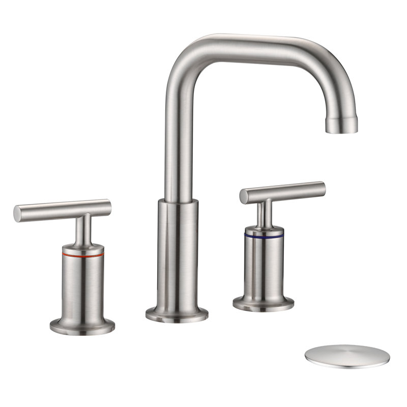 Bathroom Faucet with Drain Assembly, Brushed Nickel