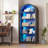 29.5" Wide - 5-Shelf Arched Storage Cabinet With Tri-Color Sensor Light-1882824090