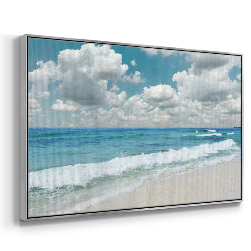 «Beach Bliss», reproduction sur toile, Argent, H 27 po x l 41 po x P 2 po